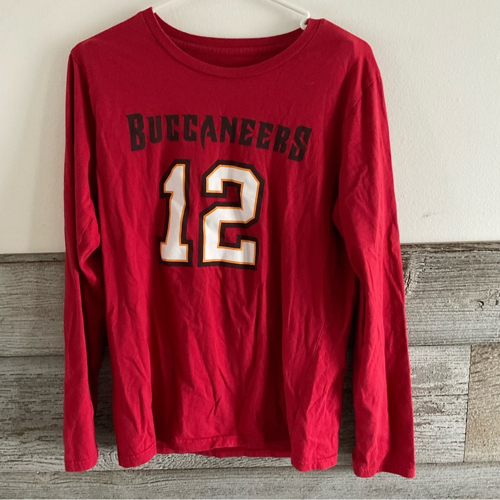 Tom Brady Tampa Bay Buccaneers Long Sleeve shirt size XL (18/20) (K1)